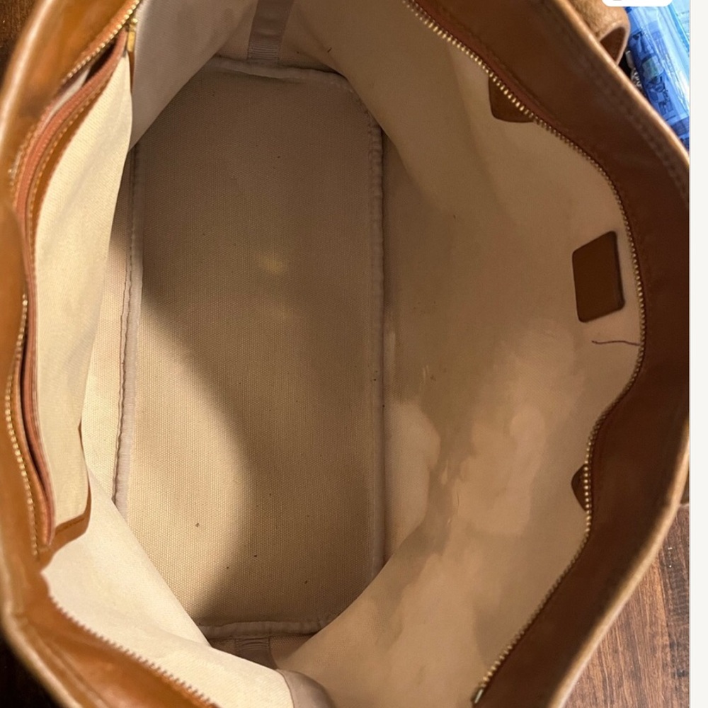 2 for Authentic MCM Cognac Visetos Tote and  new felt organizer - Picture 12 of 15